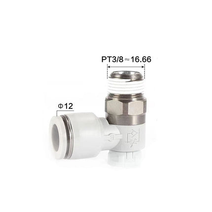 Airtac: Stainless Steel Push-Lock Type Flow Control Valve - PTL1203B-S