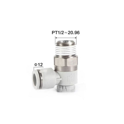 Airtac: Stainless Steel Push-Lock Type Flow Control Valve - PTL1204A-S