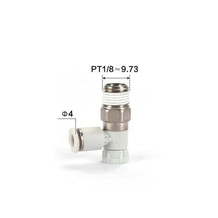 Airtac: Stainless Steel Push-Lock Type Flow Control Valve - PTL401BD-MS