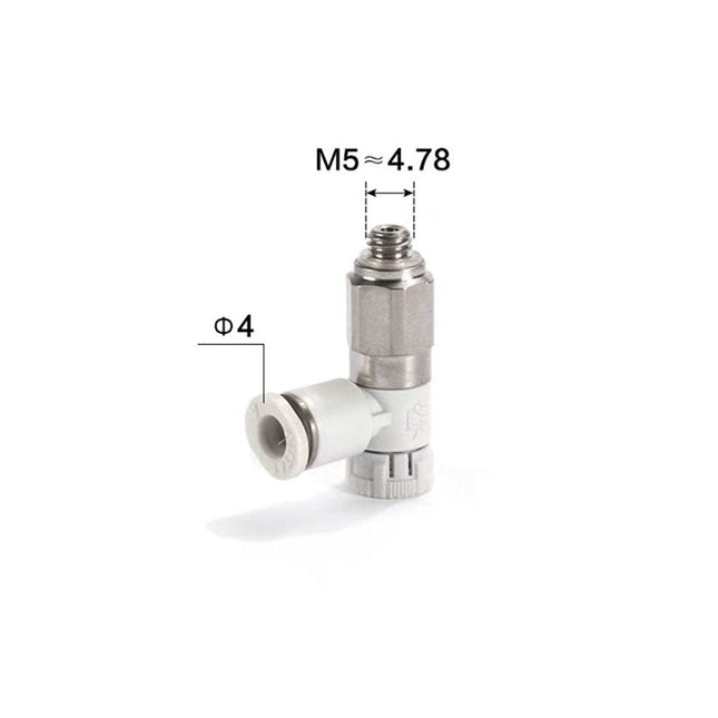 Airtac: Stainless Steel Push-Lock Type Flow Control Valve - PTL4M5AD-MS