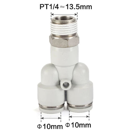 Airtac PYB: Push Lock Fitting. Branch Y - PYB1002D