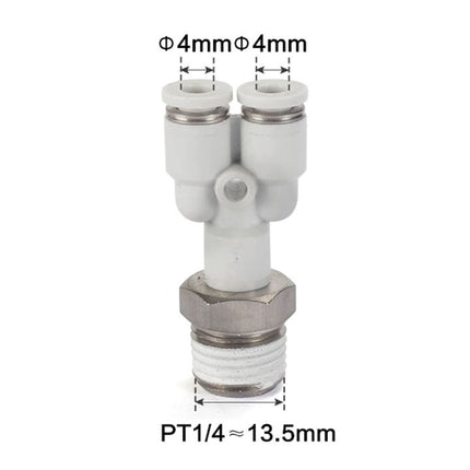 Airtac PYB: Push Lock Fitting. Branch Y - PYB402