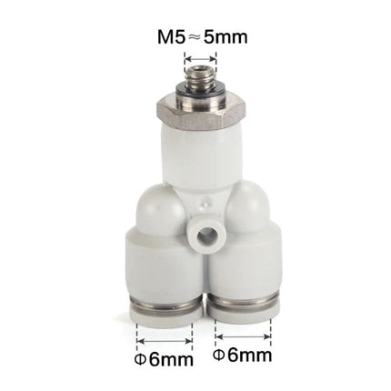 Airtac PYB: Push Lock Fitting. Branch Y - PYB6M5