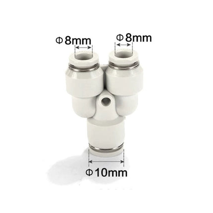 Airtac PYW: Push Lock Fitting. Different Diameter Union Y - PYW10-8D