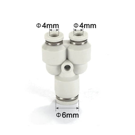 Airtac PYW: Push Lock Fitting. Different Diameter Union Y - PYW6-4