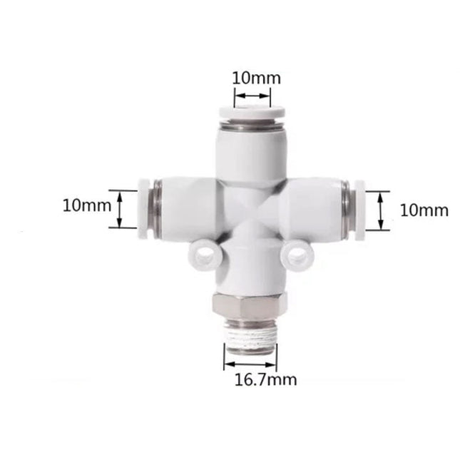 Airtac PZB: Accessories--One-touch fittings(stainless steel) - PZB1003D-S