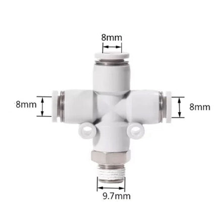 Airtac PZB: Accessories--One-touch fittings(stainless steel) - PZB801-S