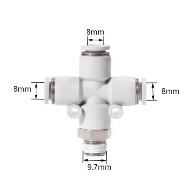 Airtac PZB: Accessories--One-touch fittings - PZB801