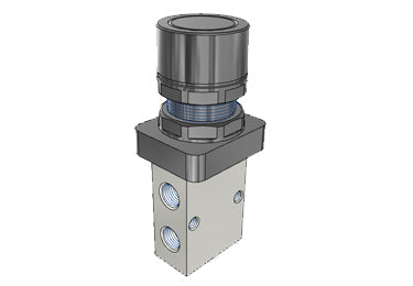 Airtac S3PF-M5: Manual Valve. 3 Way - S3PFM5B