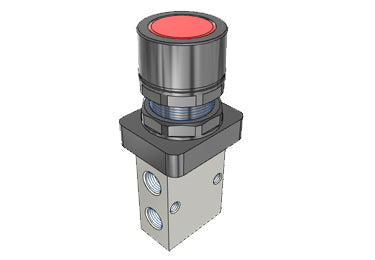 Airtac S3PF-08: Manual Valve. 3 Way - S3PF08R