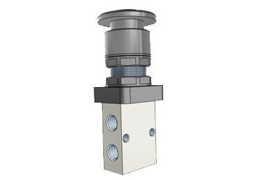 Airtac S3PM-M5: Manual Valve. 3 Way - S3PMM5B