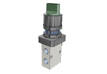 Airtac S3HS-M5: Manual Valve. 3 Way - S3HSM5G