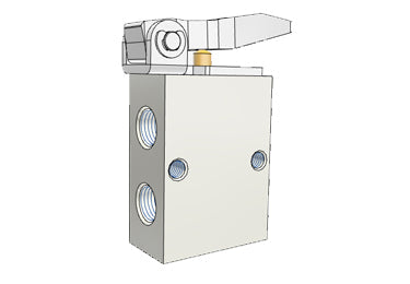 Airtac S3D-06: Manual Valve. 3 Way - S3D06T